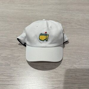 Masters White Cap with Embroidered Logo